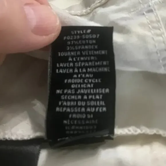 Sanctuary Pants Size 27 Womens Camouflage Tan Beige Cargo Style Drawstring Cuff - Picture 13 of 13